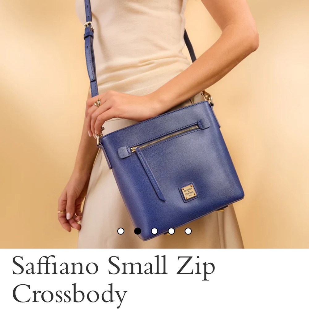 Dooney and Bourke Saffiano Small Zip Crossbody NWOT